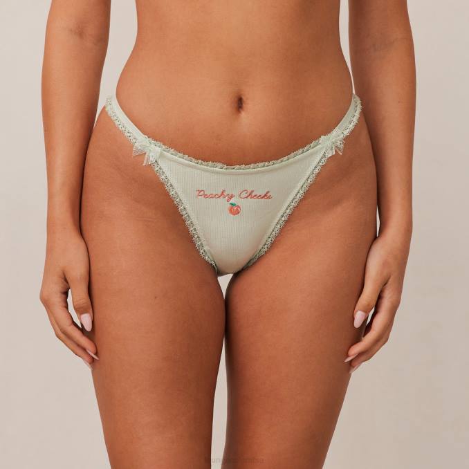 calzoncillos afrutados con mejillas color melocotón mujer menta Lounge ropa interior R88Z468
