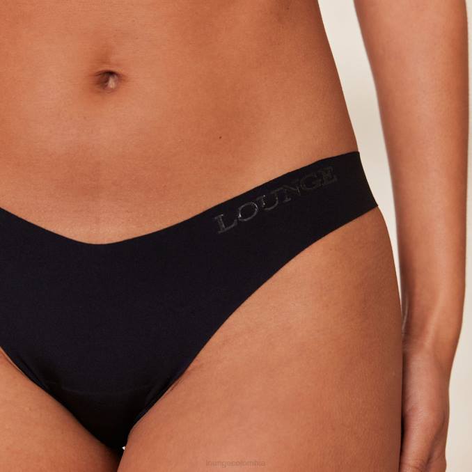 calzoncillos atrevidos sin costuras x2 mujer negro Lounge ropa interior R88Z754
