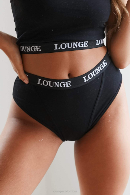calzoncillos basicos mujer negro Lounge ropa interior R88Z707