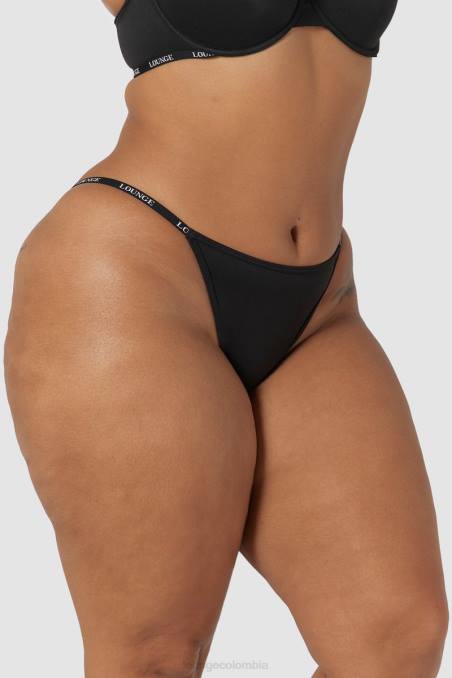 calzoncillos clásicos lisos mujer negro Lounge ropa interior R88Z562