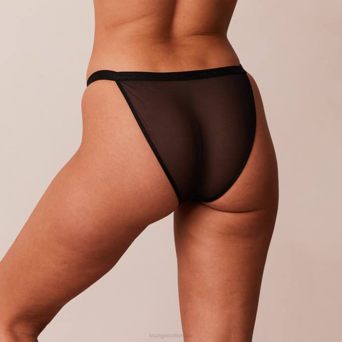calzoncillos de malla suave mujer negro Lounge ropa interior R88Z519
