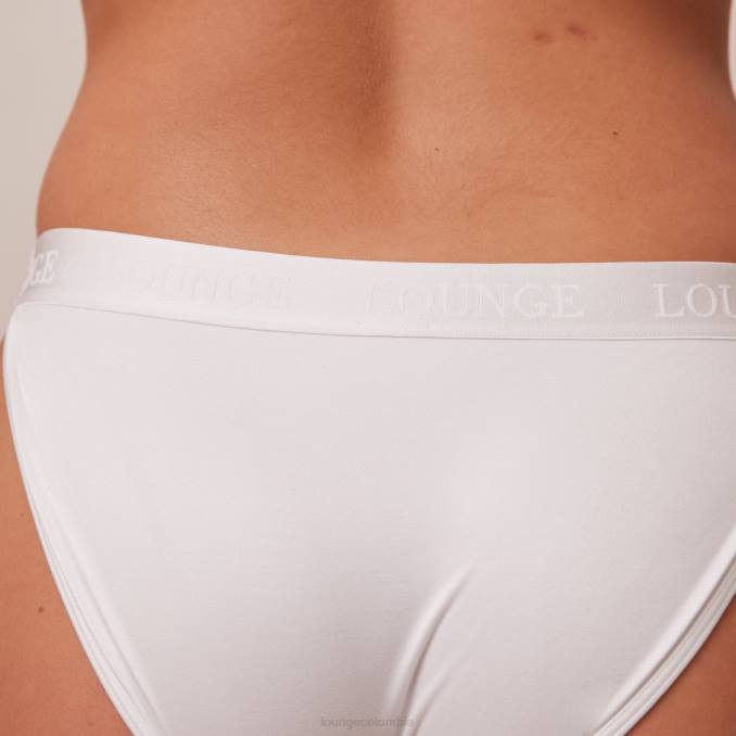 calzoncillos elegantes y conscientes mujer blanco Lounge ropa interior R88Z637