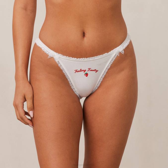 tanga afrutado 'feeling fruity' mujer blanco Lounge ropa interior R88Z533