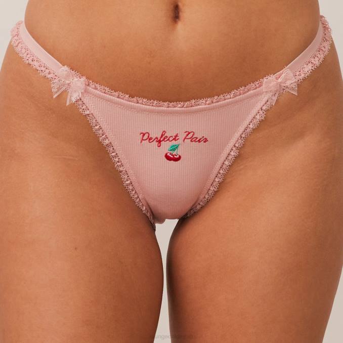 tanga afrutado 'pareja perfecta' mujer rosa Lounge ropa interior R88Z534