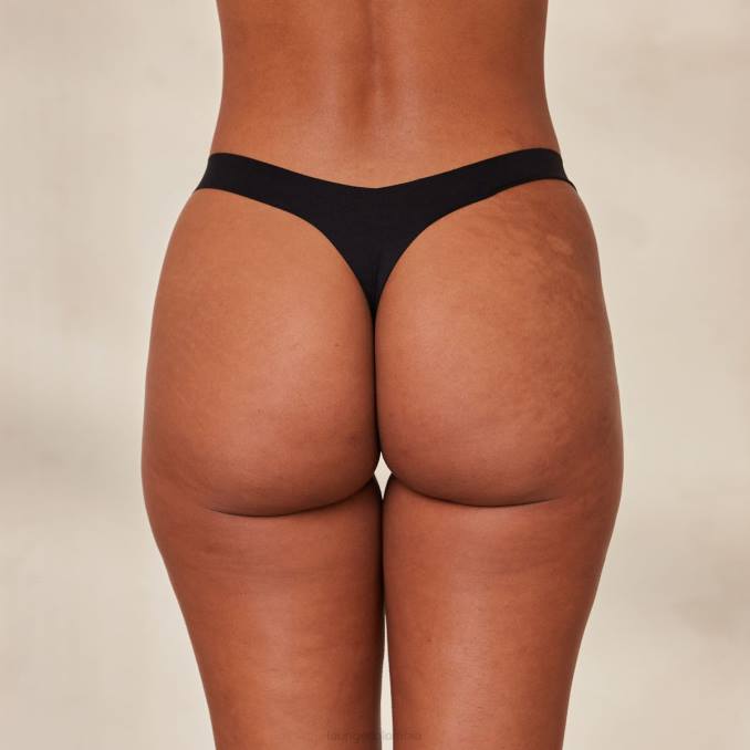 tanga invisible sin costuras x2 mujer negro Lounge ropa interior R88Z719