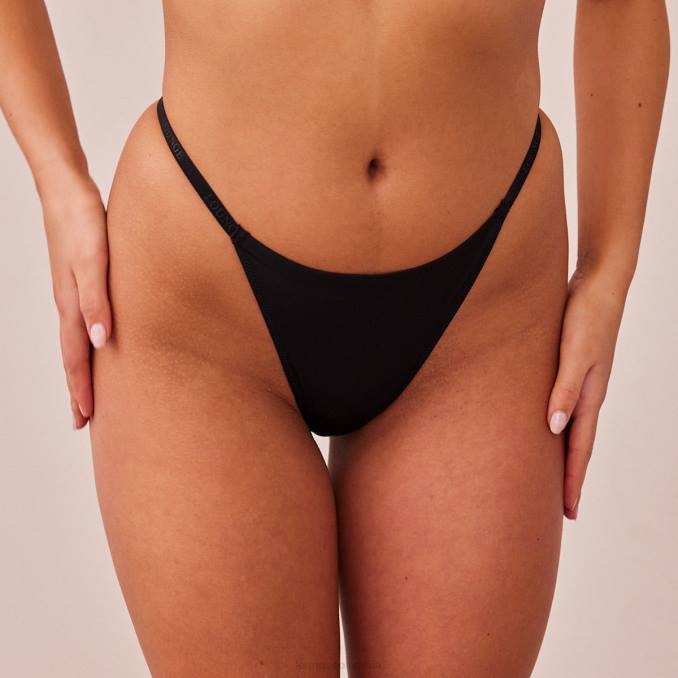 tanga ligera mujer negro Lounge ropa interior R88Z753