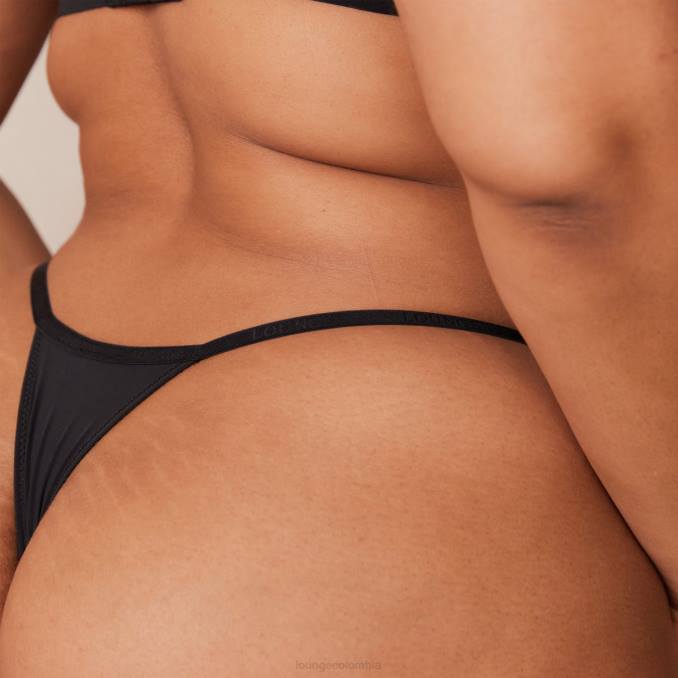 tanga ligera mujer negro Lounge ropa interior R88Z753