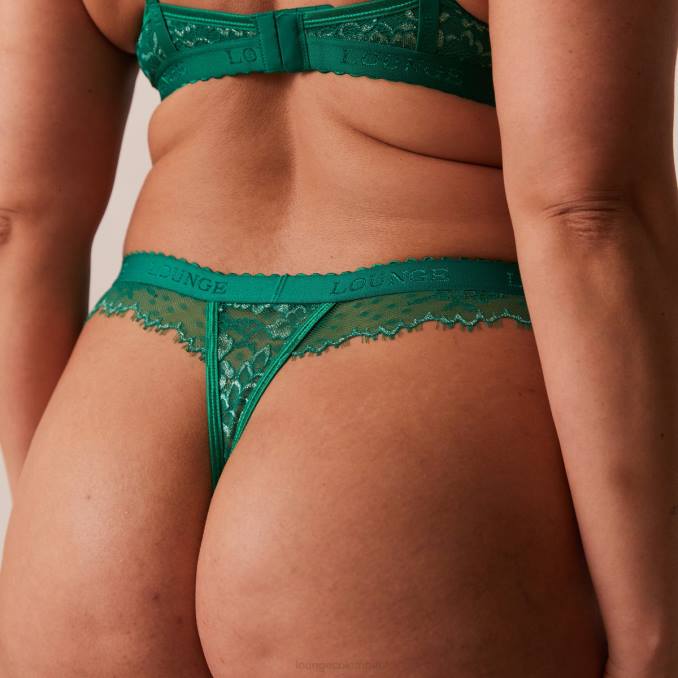 Conjunto de sujetador y tanga/braguita de balcón Wish mujer Esmeralda Lounge ropa interior R88Z101