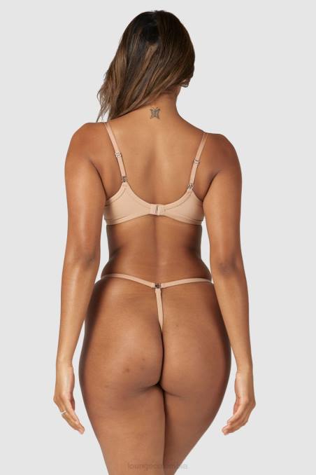 Conjunto sculpt push-up de camiseta, sujetador y tanga/braguita mujer Miel Lounge ropa interior R88Z79