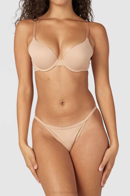 Conjunto sculpt push-up de camiseta, sujetador y tanga/braguita mujer Miel Lounge ropa interior R88Z79