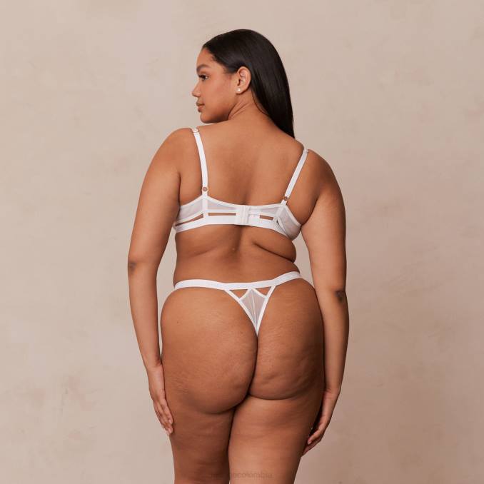 conjunto de sujetador y tanga Grace mujer blanco Lounge ropa interior R88Z61