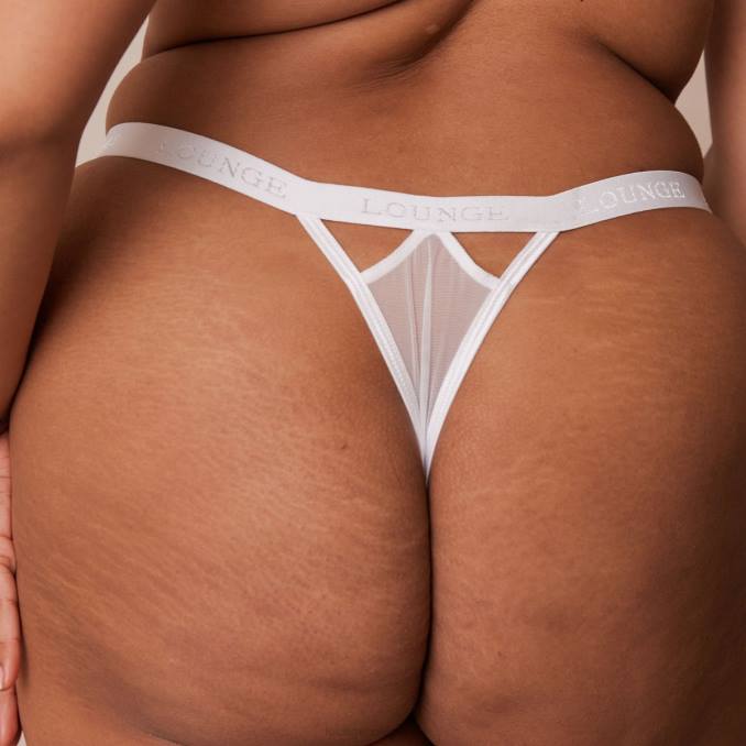 conjunto de sujetador y tanga Grace mujer blanco Lounge ropa interior R88Z61