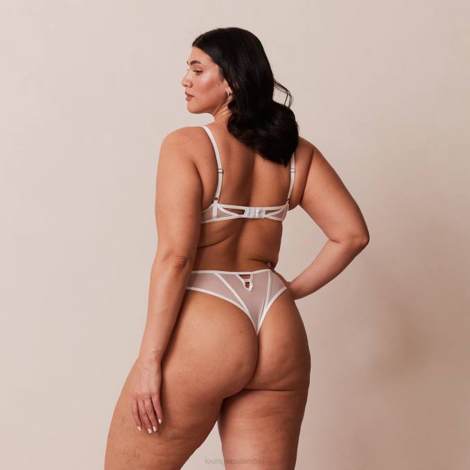 conjunto de sujetador y tanga Icon Balconette mujer blanco Lounge ropa interior R88Z170