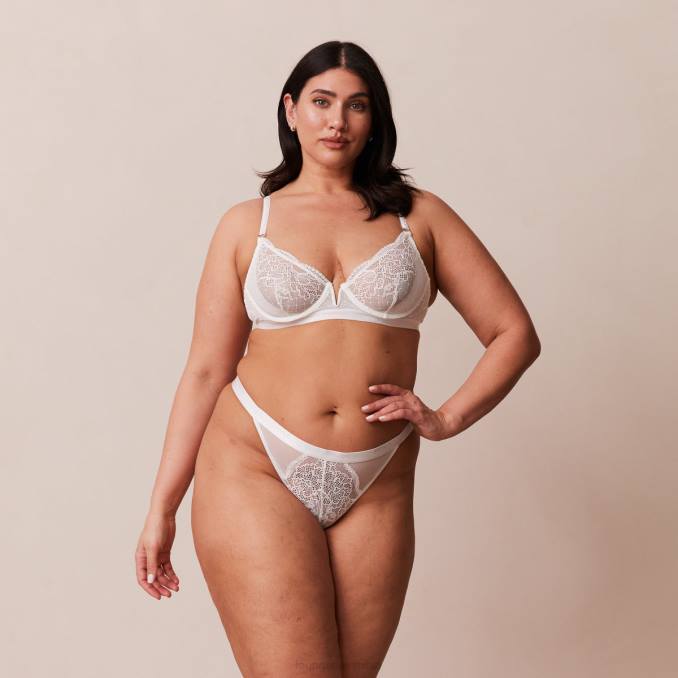 conjunto de sujetador y tanga royal balconette mujer blanco Lounge ropa interior R88Z63