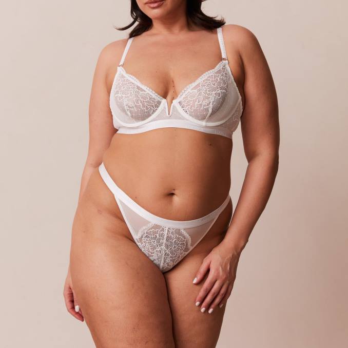 conjunto de sujetador y tanga royal balconette mujer blanco Lounge ropa interior R88Z63