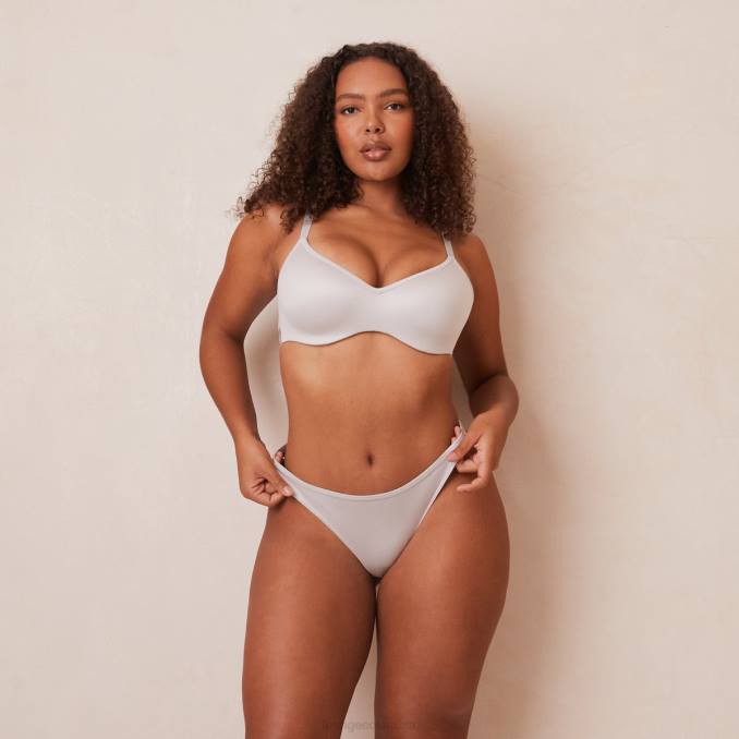 elegante conjunto de sujetador y tanga/braguitas mujer escarcha Lounge ropa interior R88Z84