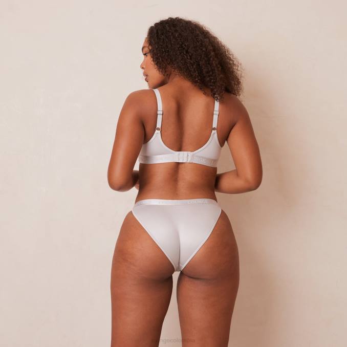 elegante conjunto de sujetador y tanga/braguitas mujer escarcha Lounge ropa interior R88Z84