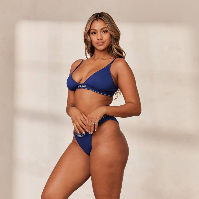 Conjunto de sujetador triangular minimalista y tanga/braguitas de bambú mujer Armada Lounge ropa interior R88Z217