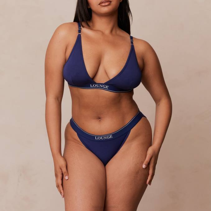 Conjunto de sujetador triangular minimalista y tanga/braguitas de bambú mujer Armada Lounge ropa interior R88Z217