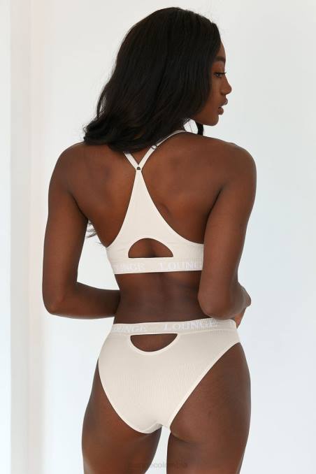 Conjunto de sujetador y tanga/braguitas sin costuras mujer avena Lounge ropa interior R88Z191