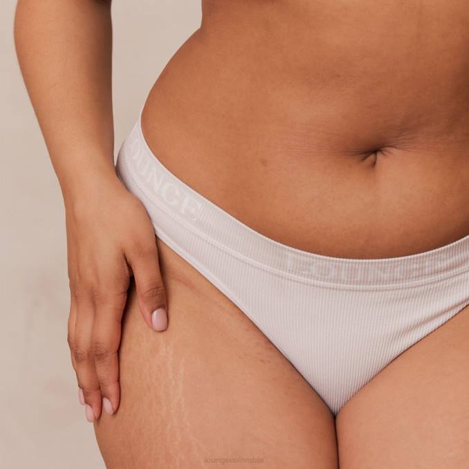 Conjunto de sujetador y tanga/braguitas sin costuras mujer crema Lounge ropa interior R88Z220