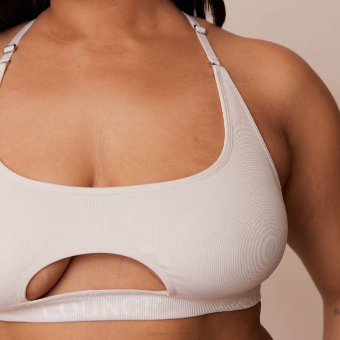 Conjunto de sujetador y tanga/braguitas sin costuras mujer crema Lounge ropa interior R88Z220