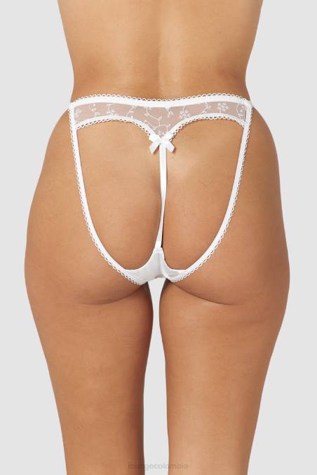 calzoncillos ceñidos con espalda abierta mujer blanco Lounge ropa interior R88Z255