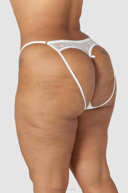 calzoncillos ceñidos con espalda abierta mujer blanco Lounge ropa interior R88Z255