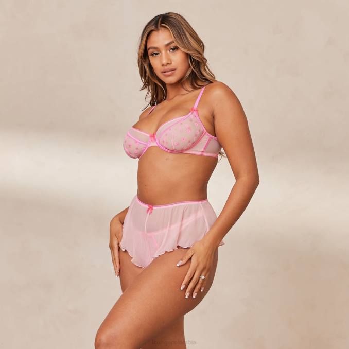 conjunto íntimo de thea mujer rosa caramelo Lounge ropa interior R88Z267