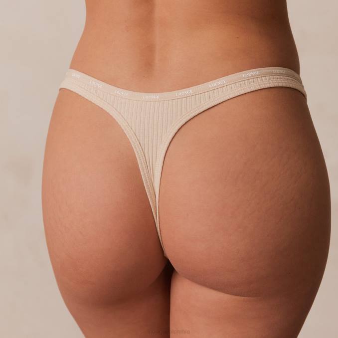 tanga acanalado tan suave mujer latté Lounge ropa interior R88Z692