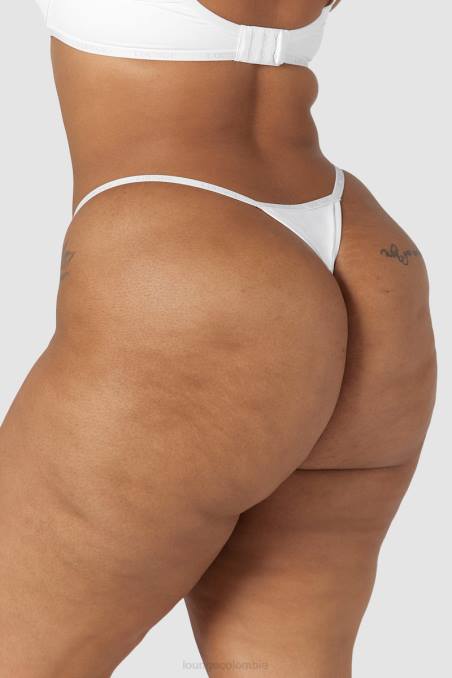 tanga clasico liso mujer blanco Lounge ropa interior R88Z557