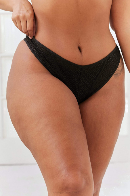 tanga icono mujer negro Lounge ropa interior R88Z705