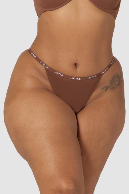 tanga suave mujer castaña Lounge ropa interior R88Z542