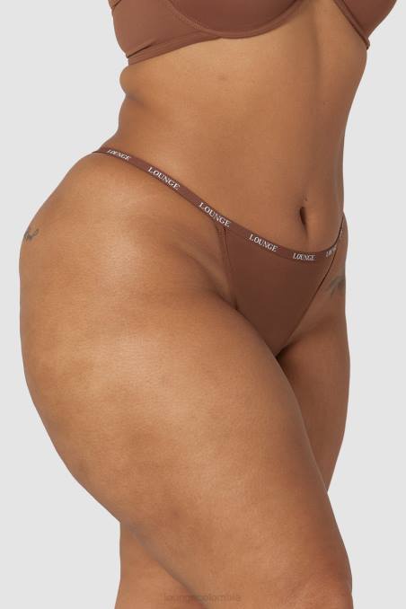 tanga suave mujer castaña Lounge ropa interior R88Z542