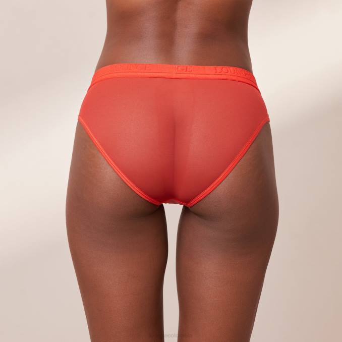 calzoncillos de malla mujer rojo Lounge ropa interior R88Z397