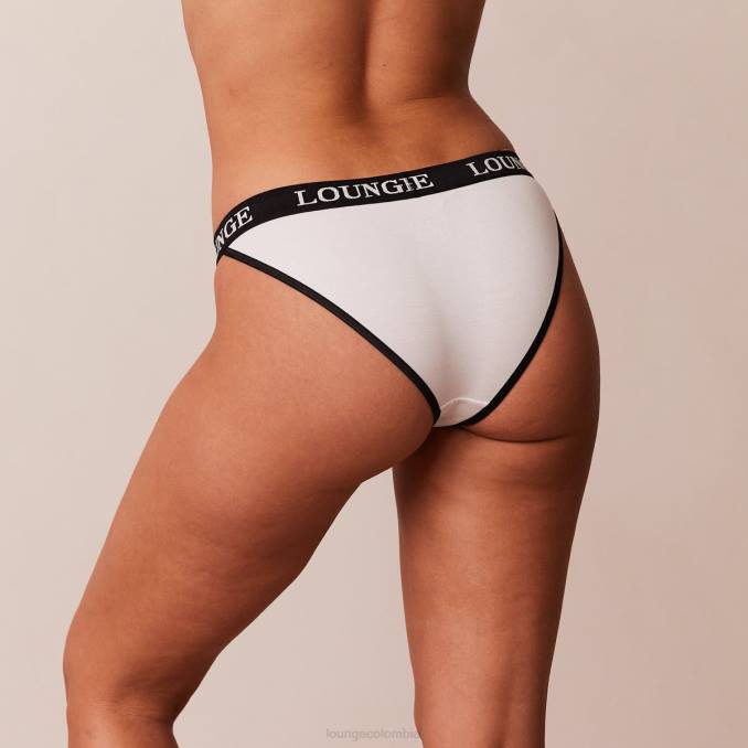 calzoncillos triangulares de bambú mujer blanco Lounge ropa interior R88Z423