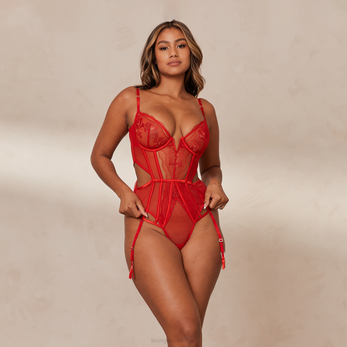 body mila íntima mujer rojo Lounge ropa interior R88Z339
