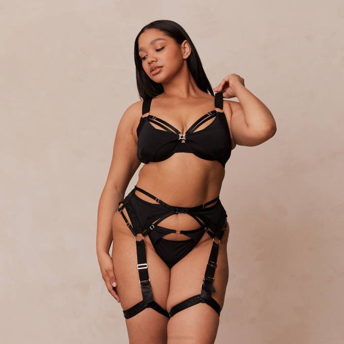 conjunto íntimo reagan mujer negro Lounge ropa interior R88Z564