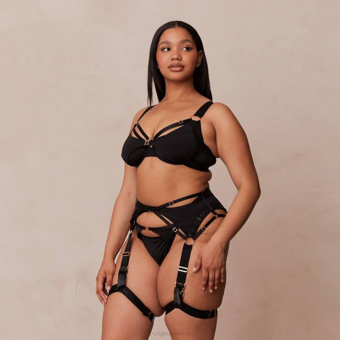 conjunto íntimo reagan mujer negro Lounge ropa interior R88Z564