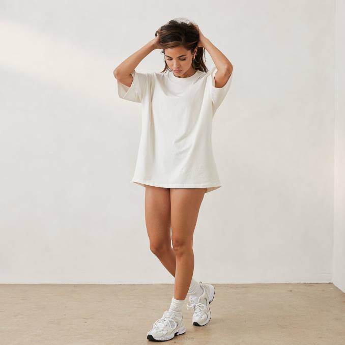 camiseta extragrande básica mujer blanquecino Lounge vestir R88Z845