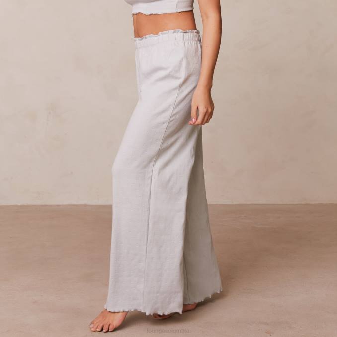 pantalones de pijama con volantes mujer escarcha Lounge vestir R88Z943