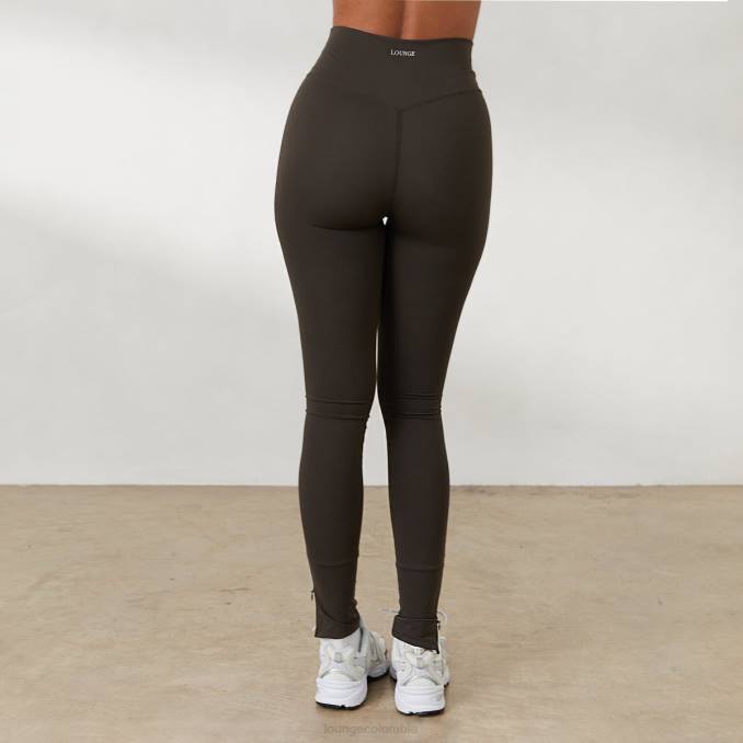 leggings con cremallera en el tobillo x jess Hunt mujer negro lavado Lounge vestir R88Z804