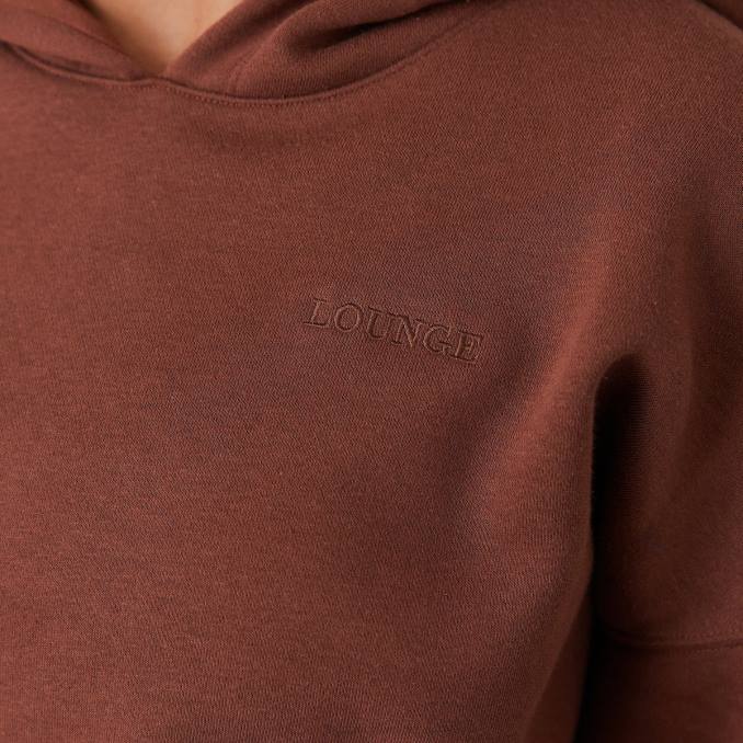 sudadera con capucha oversize 365 mujer chocolate Lounge vestir R88Z868